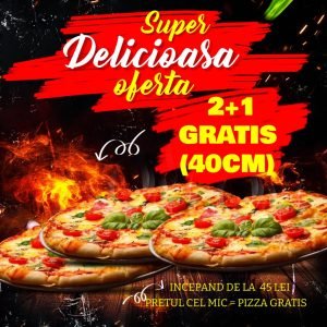 Oferta 2+1 Pizza 40 CM Chiajna - Pizza Lovers Sector 6